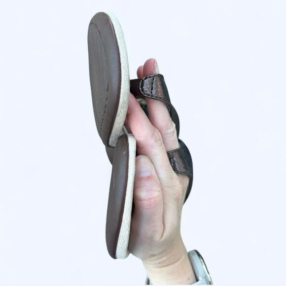 Vionic Women's Kirra Bronze Metallic Thong Sling Back Comfort Sandal size 9.5 - Picture 11 of 12